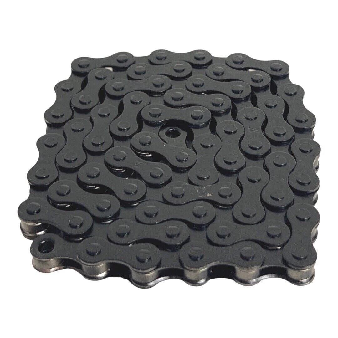 KMC BMX Chain 1/2" x 1/8" 72 Links + Connecting Link Black Fits SRAM Shimano