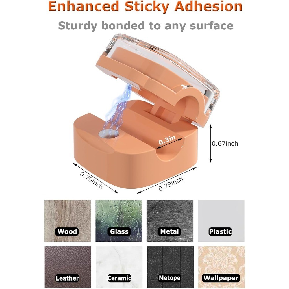 Magnetic Cable Clips Organizer Set Adjustable Adhesive Cord Holder Wire