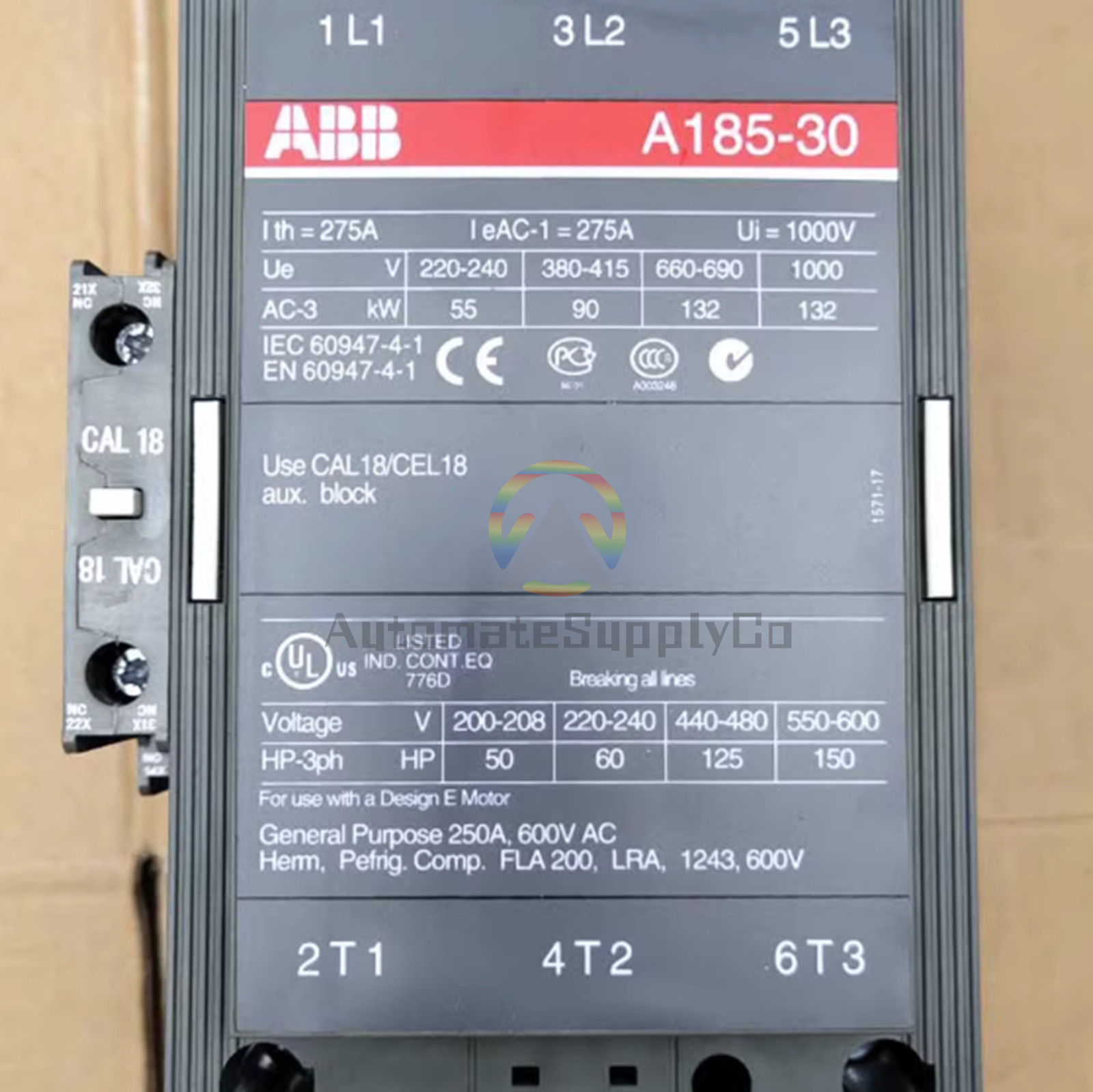 NEW ABB A185-30 A185-30-11 AC Contactor