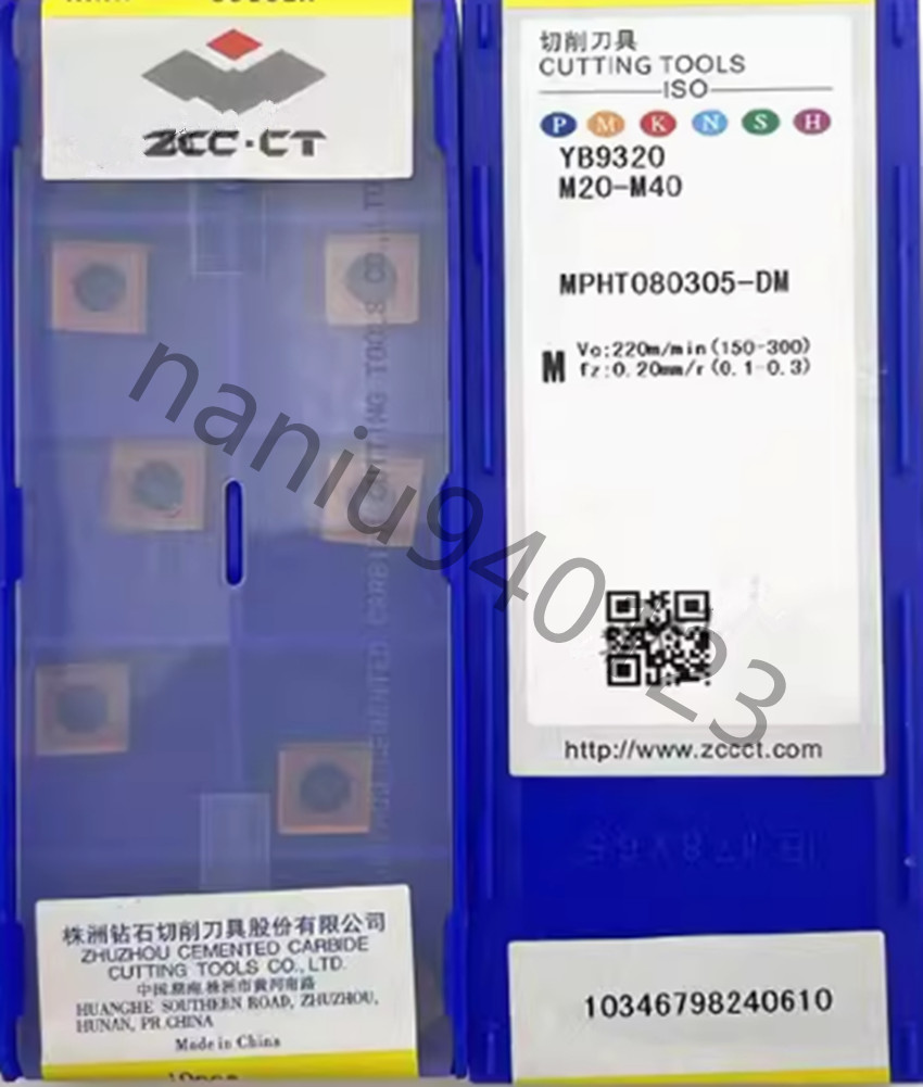 10pcs MPHT080305-DM YB9320 ZCC.CT Tools CNC blade Carbide Inserts Original