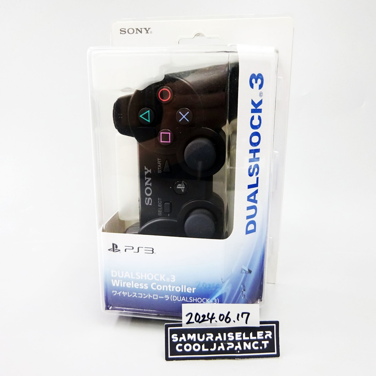 SONY PS3 DUAL SHOCK 3 WIRELESS Controller Black CECHZC2J Playstation3 NEW