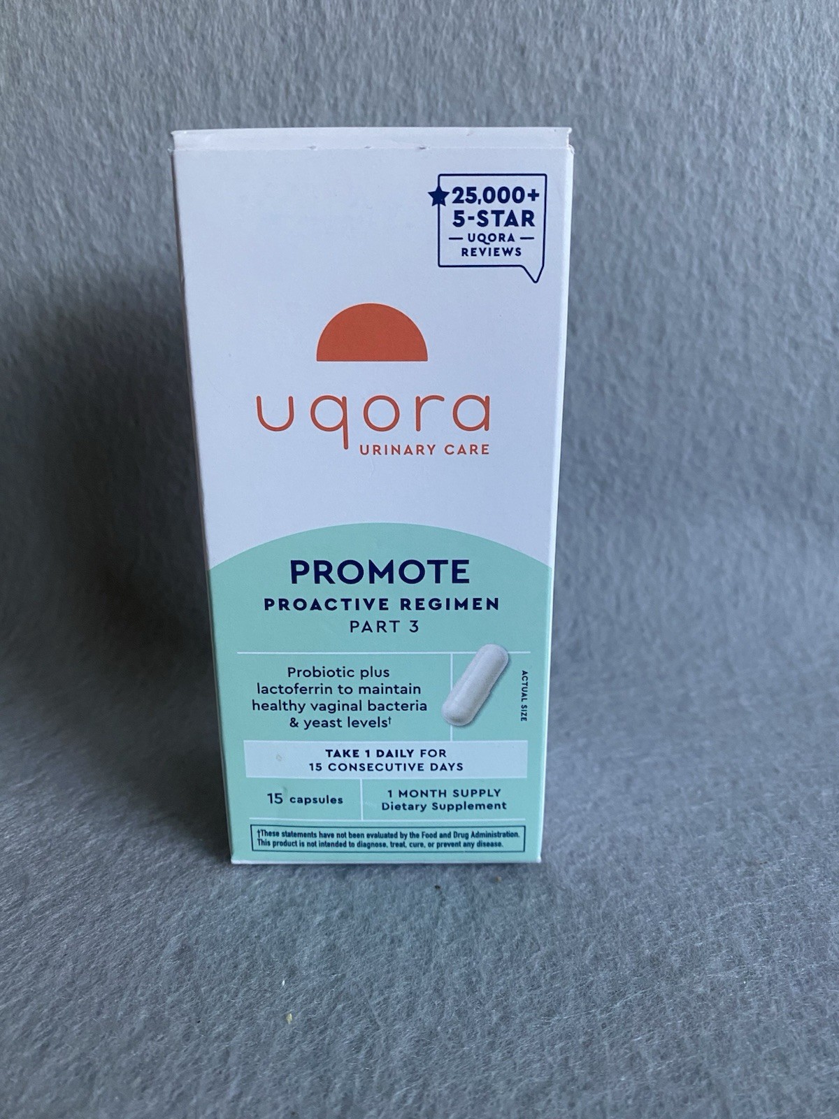 Uqora Promote Part 3 Proactive Regimen Dietary Supplement 15 Capsules 11/2026