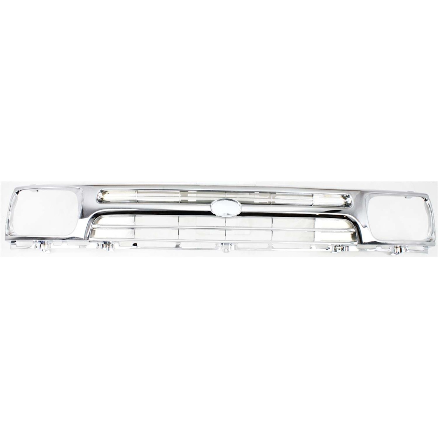 Grille for 1992-95 Toyota Pickup 2WD All-Chrome 1-Piece Type