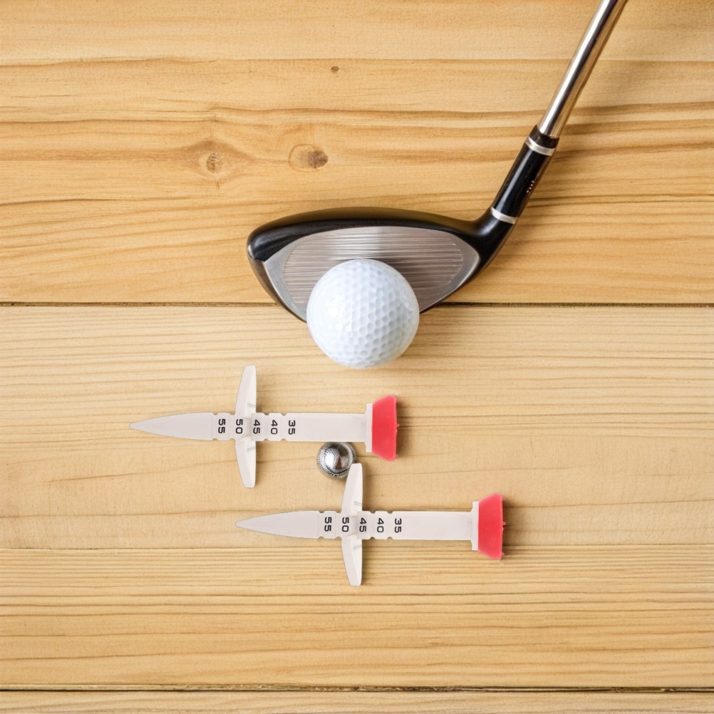 6Pcs Reusable Adjustable Golf Tees Plastic Height Tool for Winter Golf Training