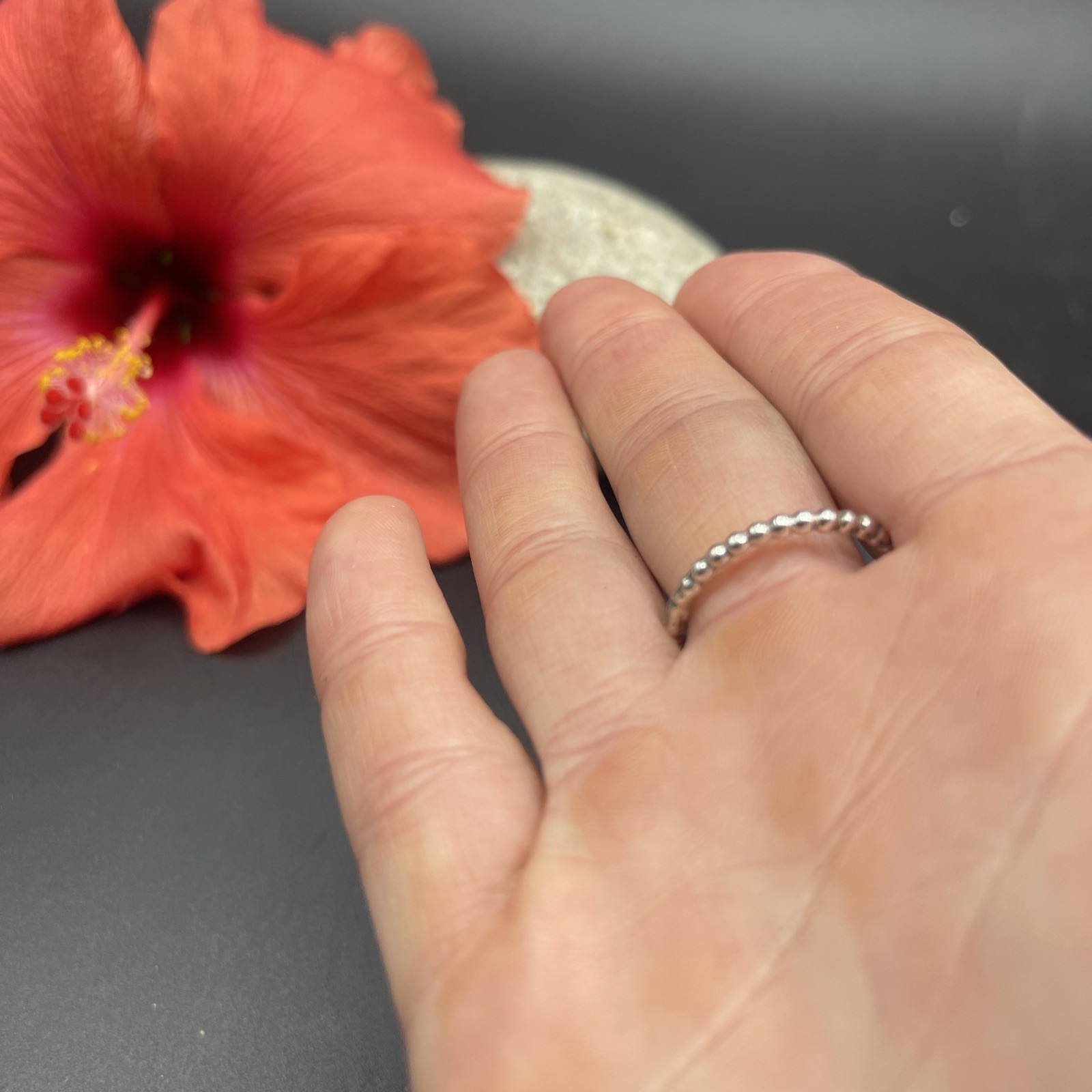 Stunning Unique Handmade 925 Sterling Silver Stackable Band Ring #B103