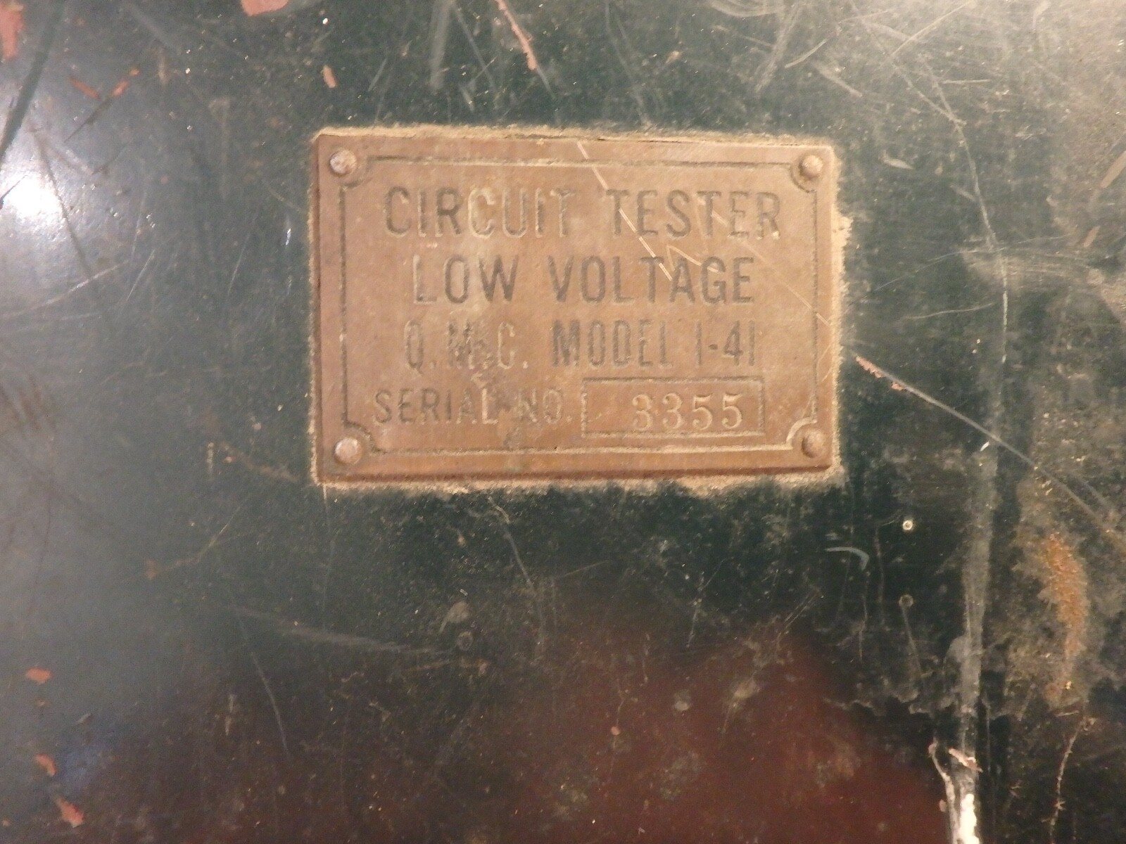 1Y-vintage  WW2 HICKOK government low voltage tester 1-41 -as is untested