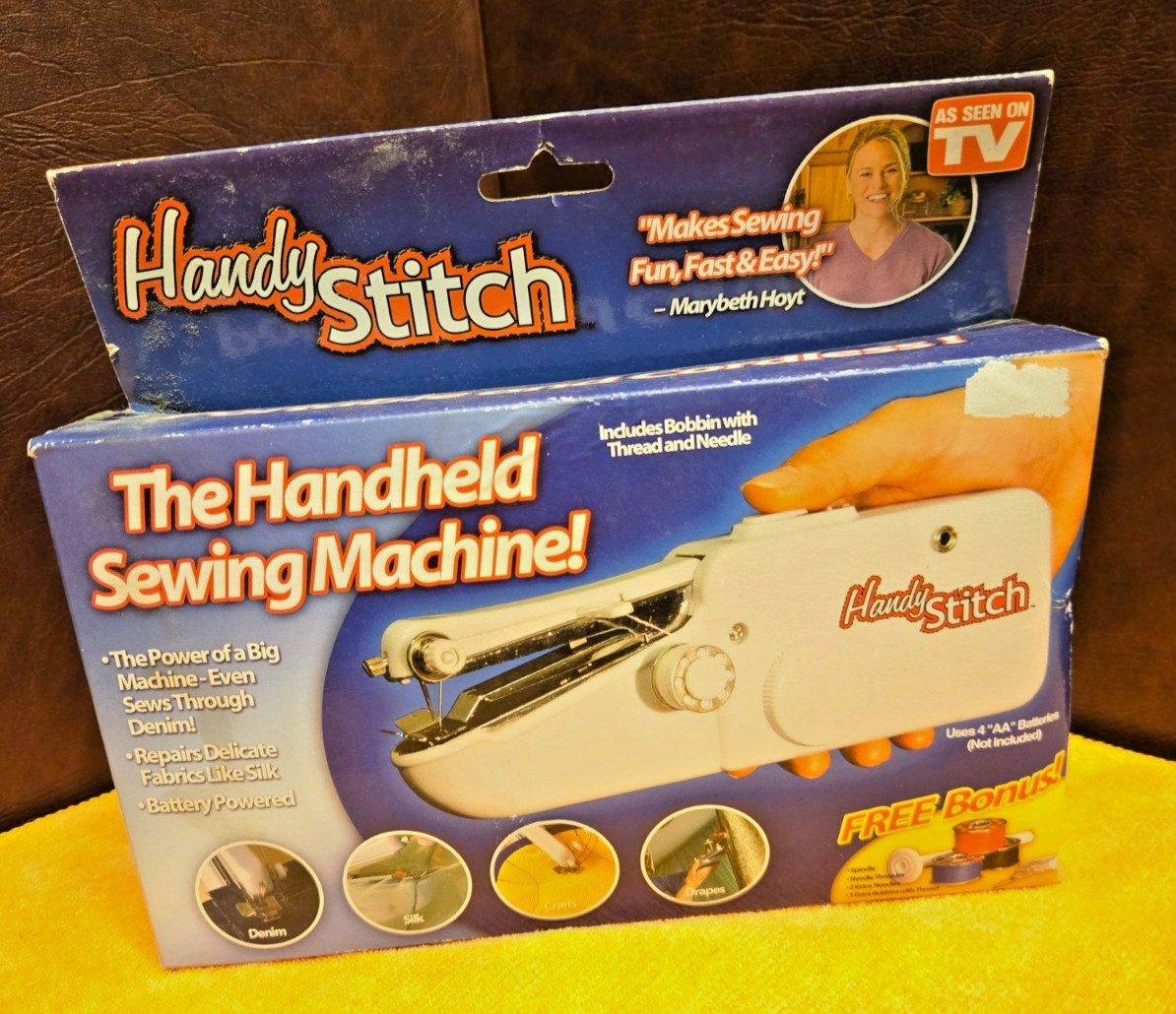 As Seen On TV Handy Stitch The Handheld Portable Battery Powered Sewing Machine
