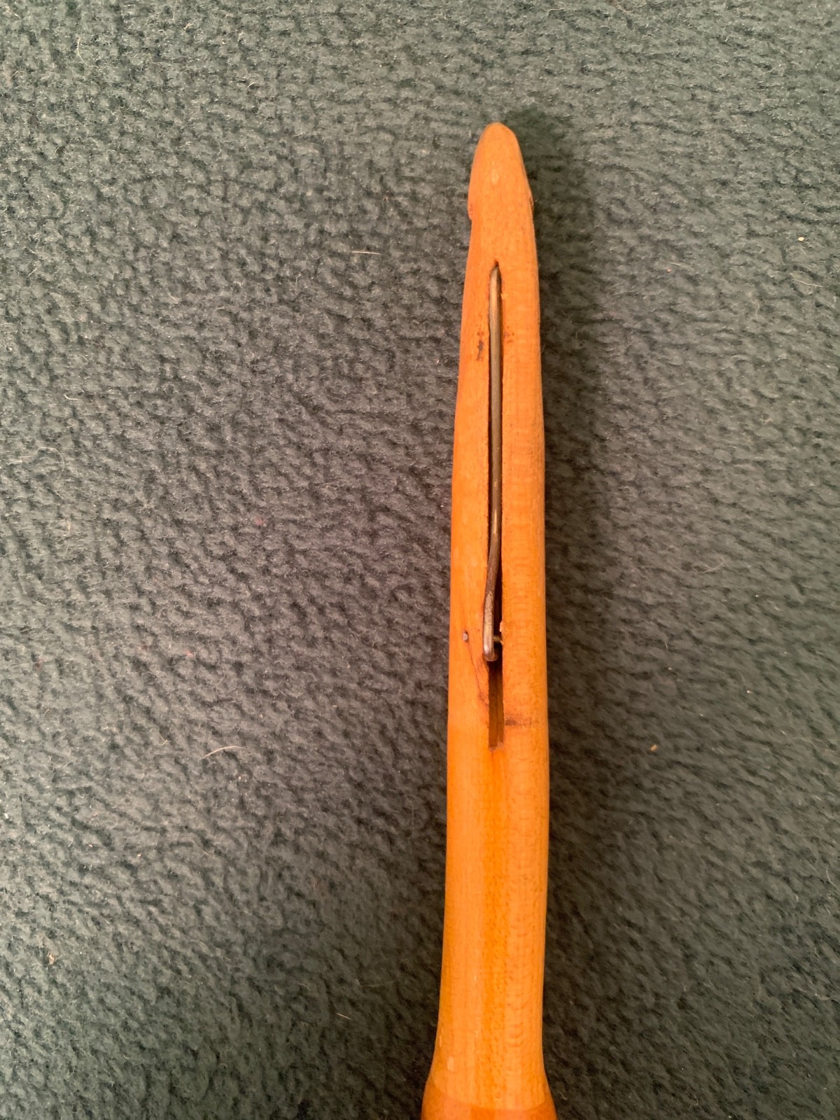 3 VTG Wooden Crochet Hooks All Different