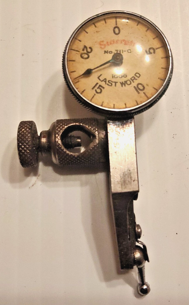 Vintage Starrett No.711 .001” Last Word Made In USA hand moves
