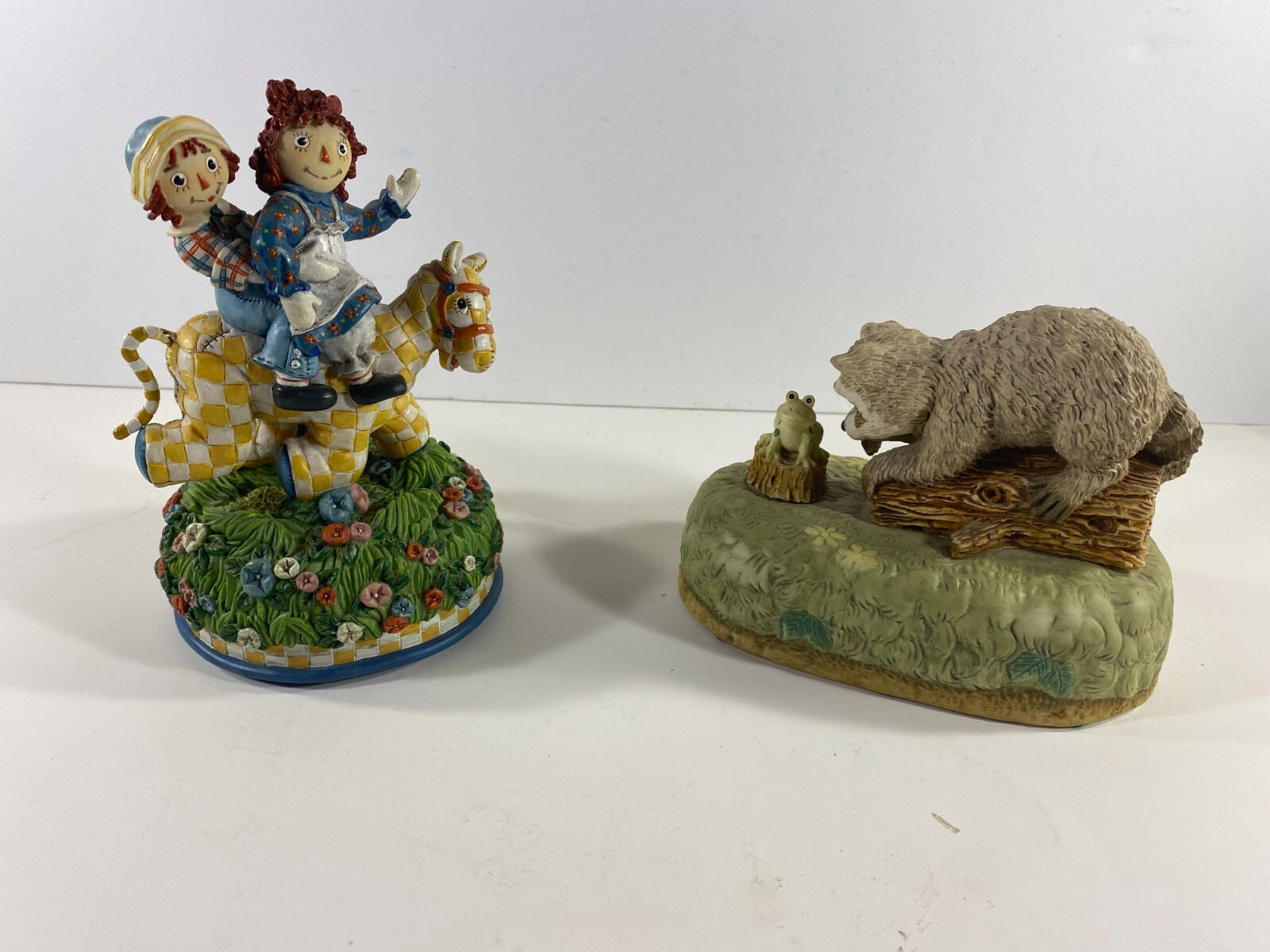 2 Music Boxes San Francisco Co Raggedy Ann Nature's Friends Summit Collection