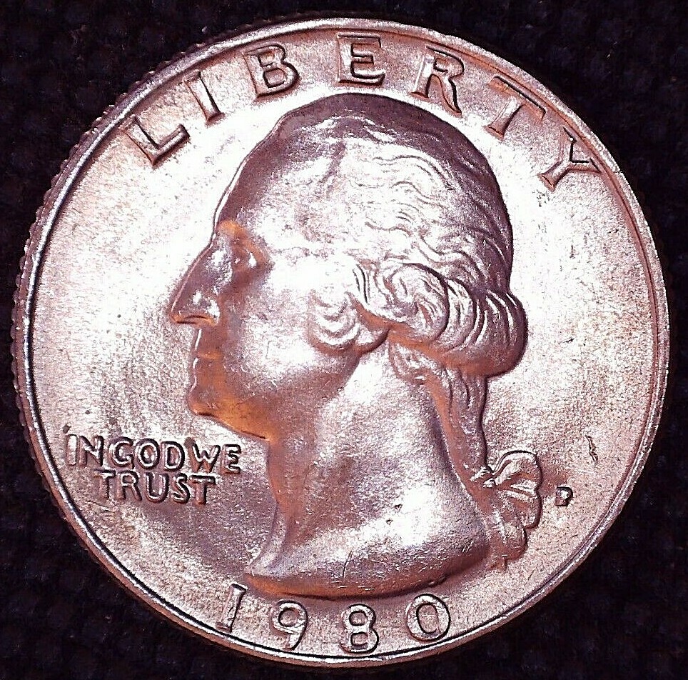1980-P Washington Quarter 25(C) Brilliant Uncirculated #A100