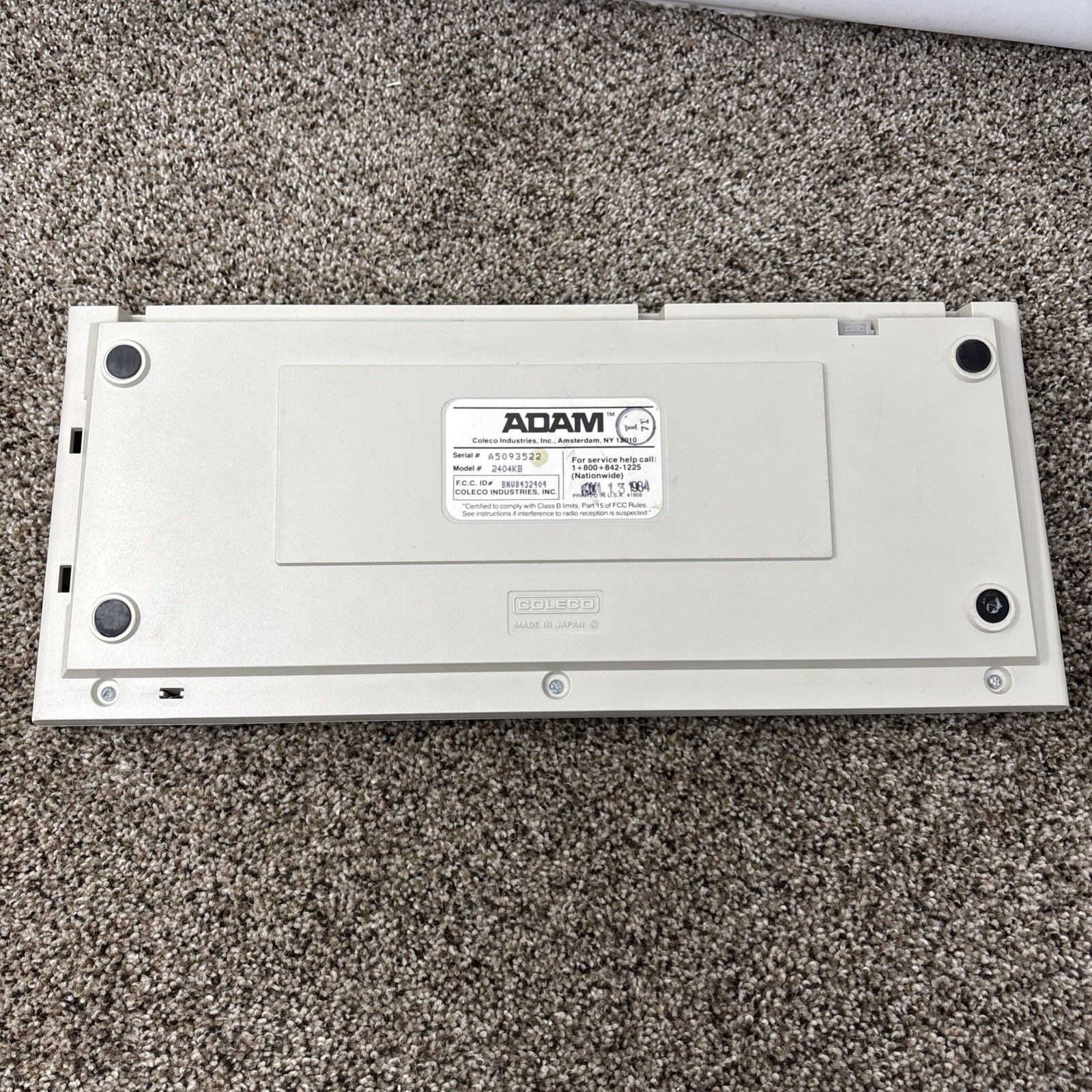 Adam Computer Keyboard TESTED READ
