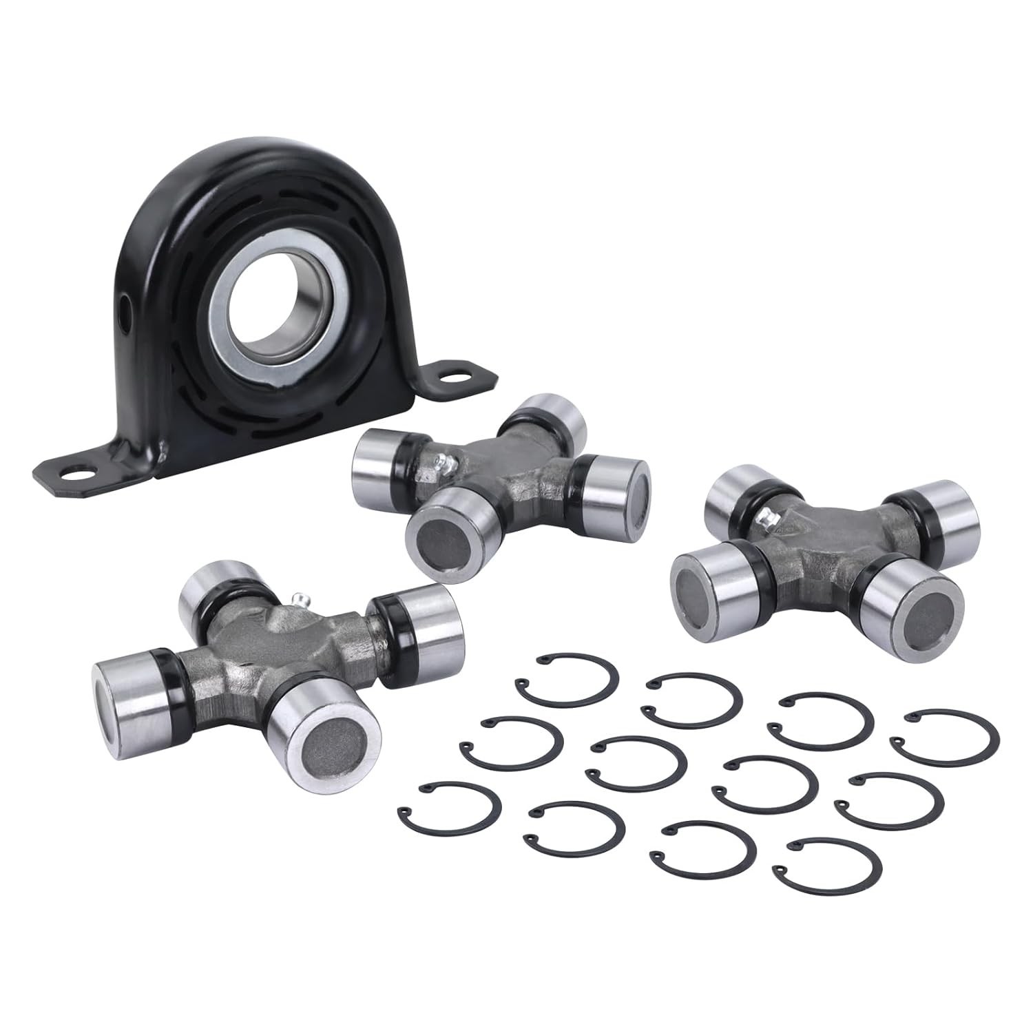 Rear Drivershaft Carrier Bearing & U-Joint Kit Fit for 1999-2010 Ford F-250 F...