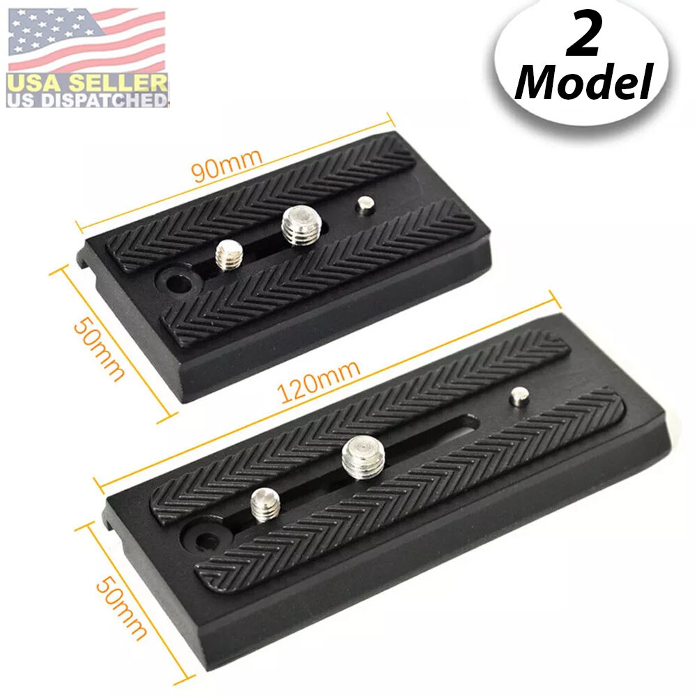 90/120mm Quick Release Plate Mount Plate For Manfrotto Holder Hydraulic Tripod