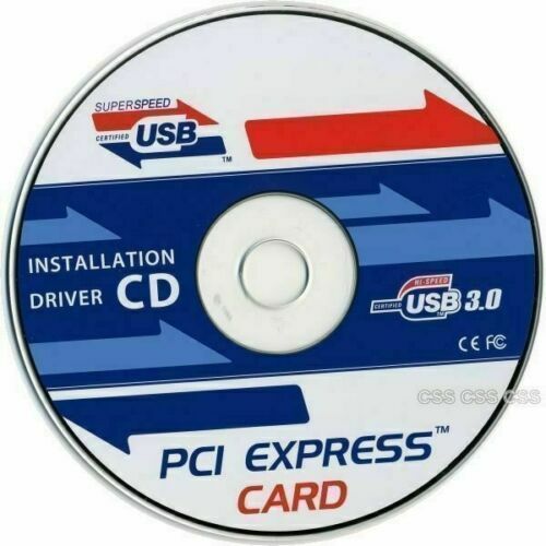 NEC PCI Express 2-Port USB 3.0 Superspeed / Super Speed Card Drivers CD ONLY