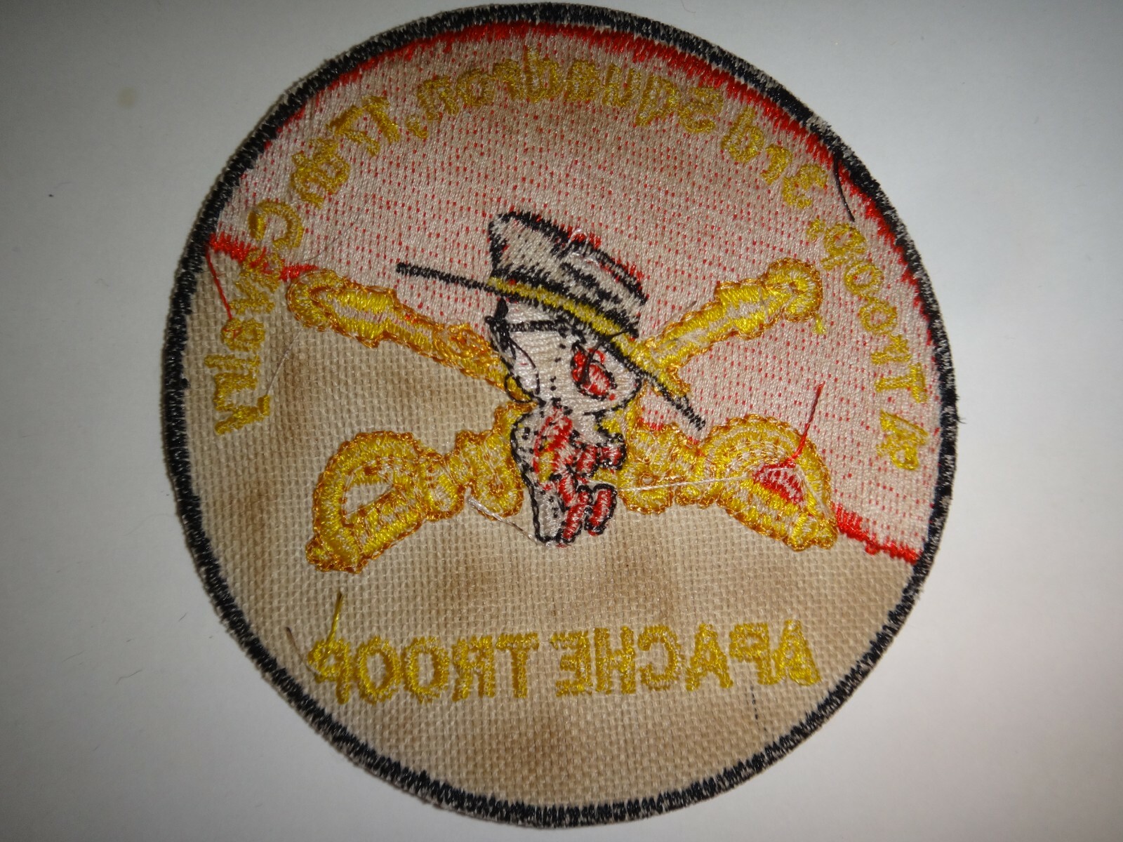 US A Troop 3rd Squadron 17th Cavalry Regiment APACHE TROOP Vietnam War Patch