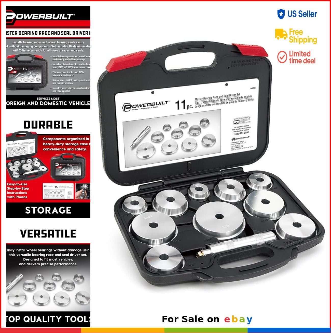 Bearing Race and Seal Driver Set 11 Piece Wheel Bearing Installation Tool Kit