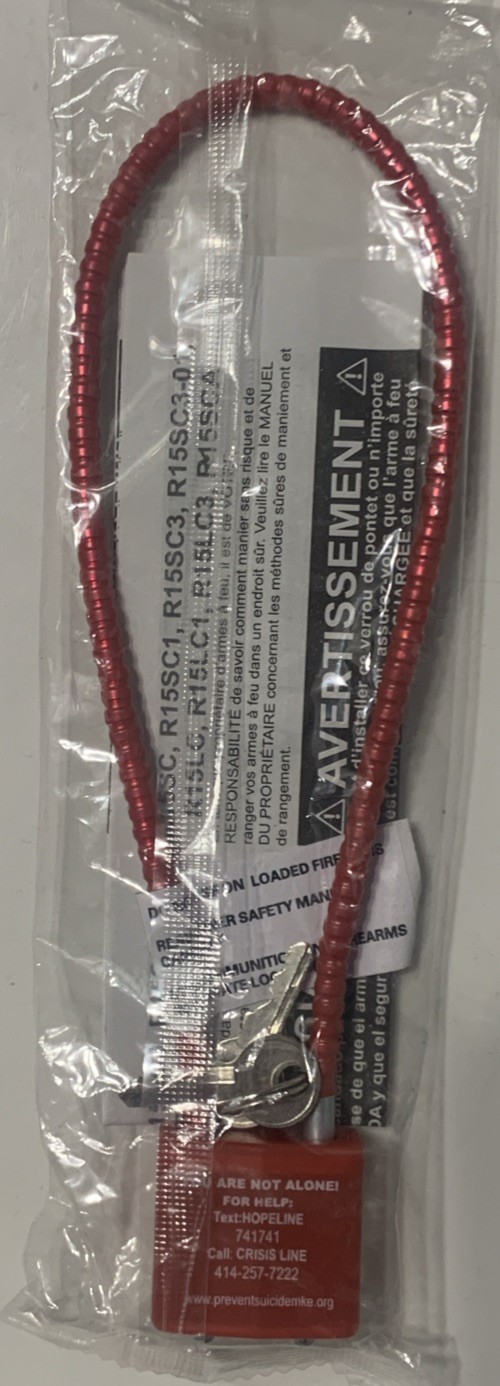 Cable Firearm Lock W/Keys In Sealed Package Brand New