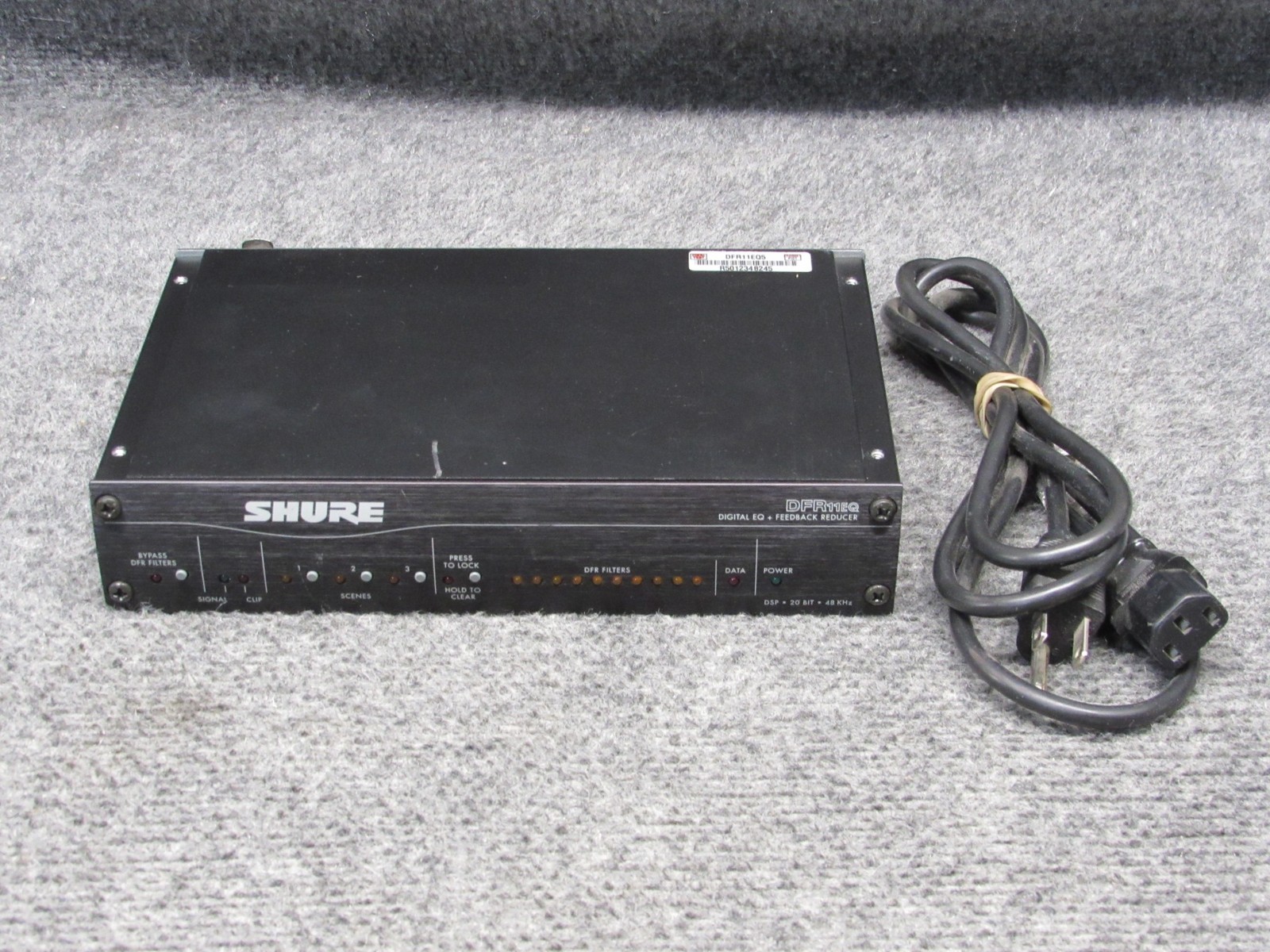 Shure DFR11EQ Half Rack 1U Single Channel Digital EQ Feedback Reducer Equalizer