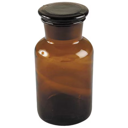 Manufacturer Varies Reagent Bottle, Amber, Wide, 30 mL, PK8 5YHH9 Manufacturer