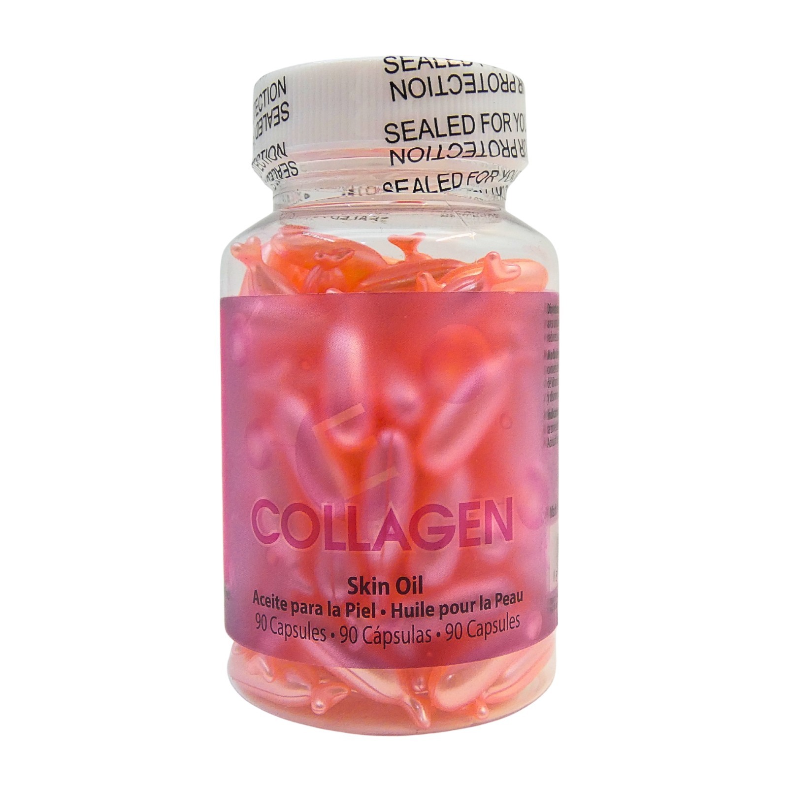 COLLAGEN Skin Oil, Topical Use Only, Dry Skin & Wrinkles Anti-Aging 90 Capsules