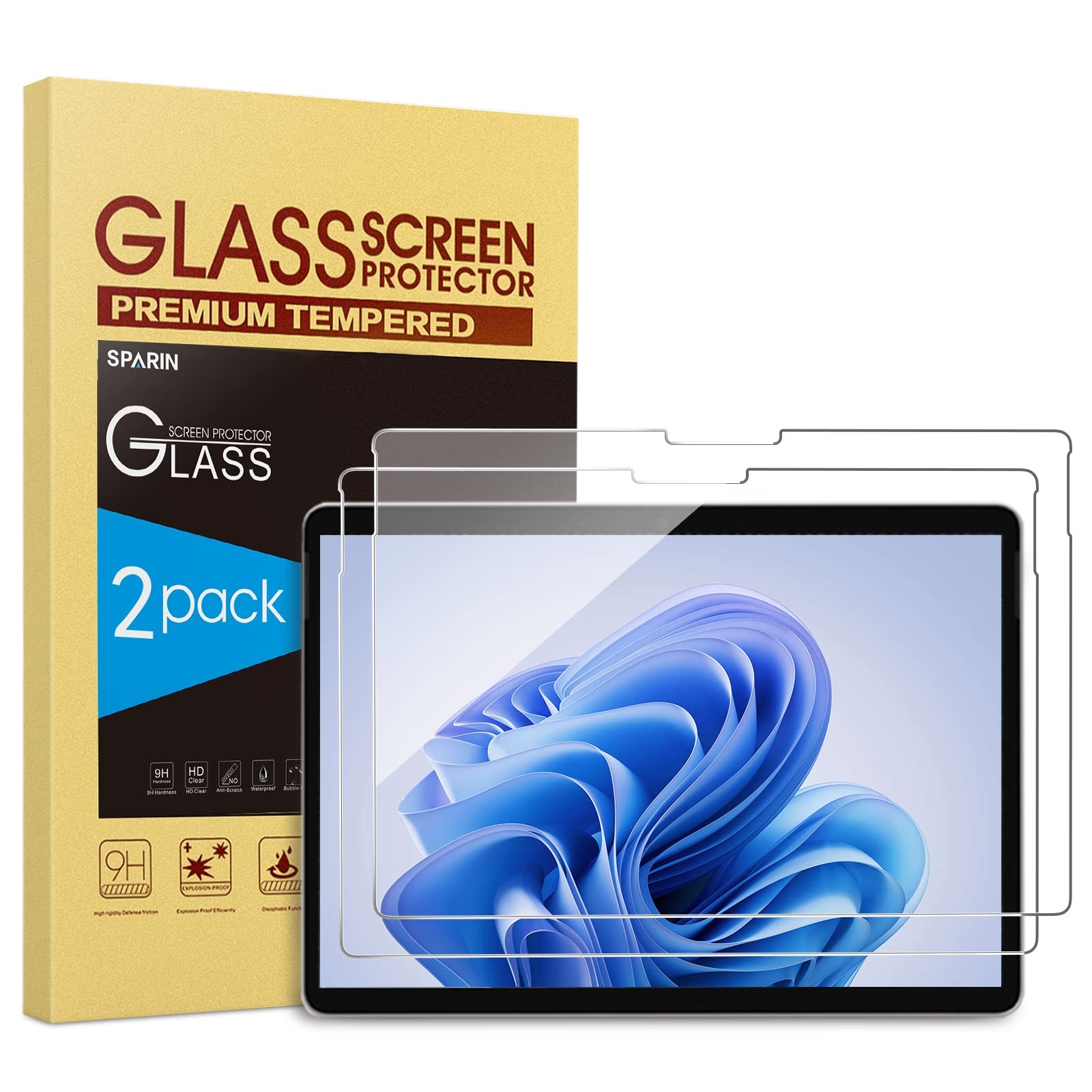 [2 Pack] Screen Protector for Surface Pro 11 2024/Microsoft Surface Pro 9/Sur...