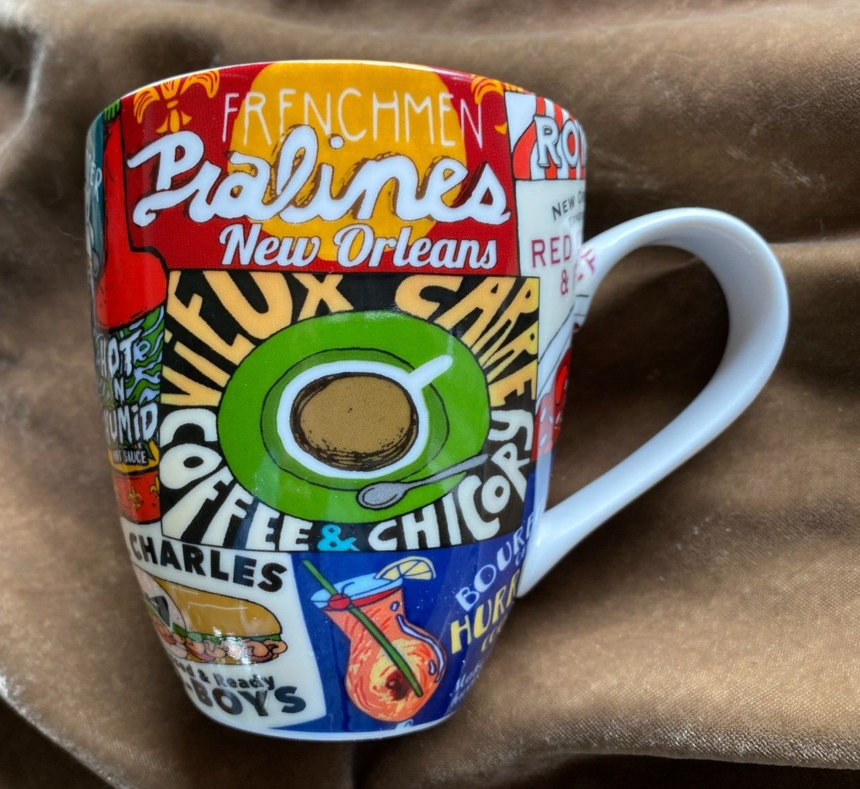 New Orleans Mug ~ Signature Restaurants & Local Signature Foods ~ Mint / Unused