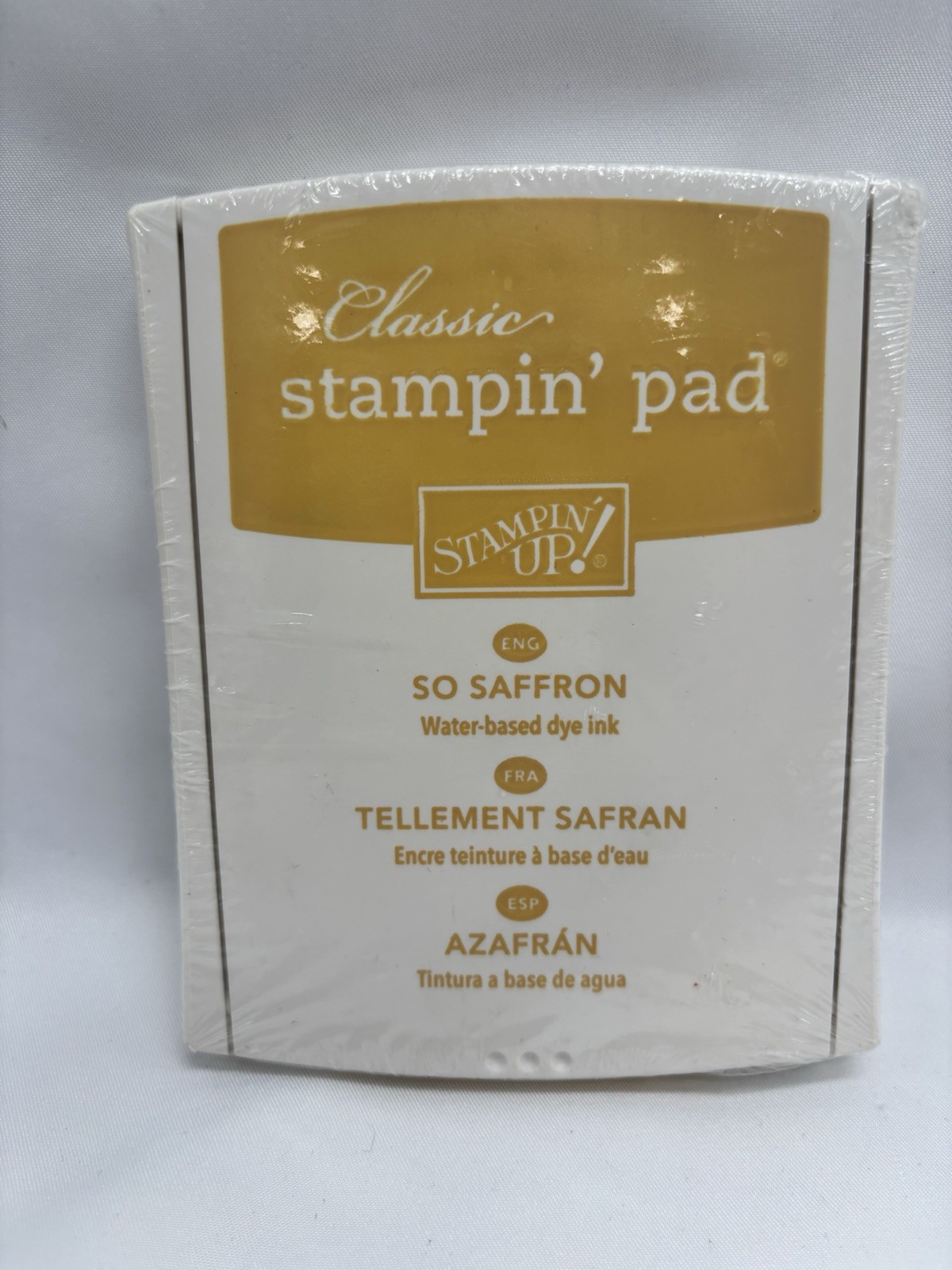 Stampin Up SO SAFFRON Classic Ink Pad Yellow Retired Sealed New