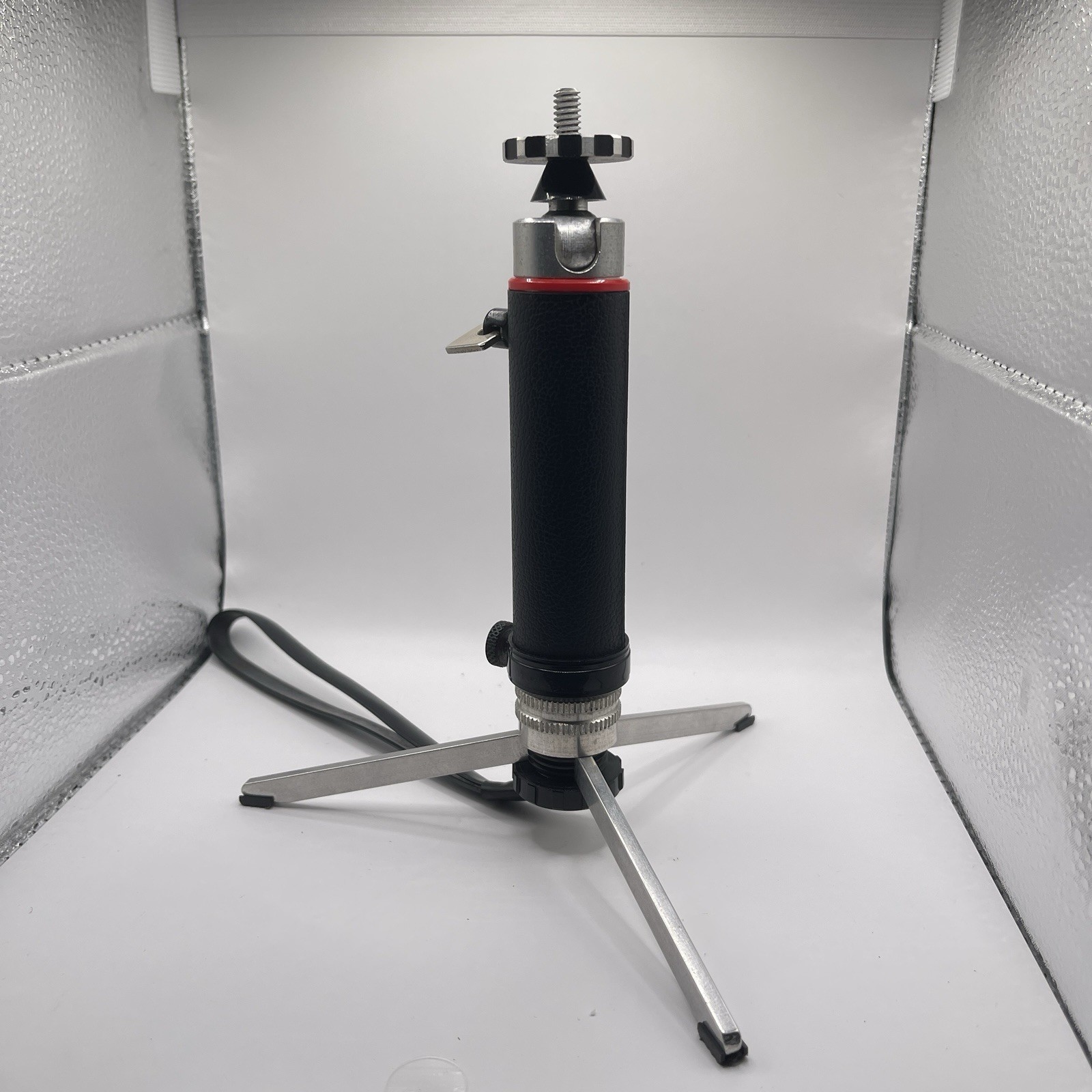Vintage Ball Head Foldable Adjustable Metal Tabletop Tripod for Camera 7 Inch