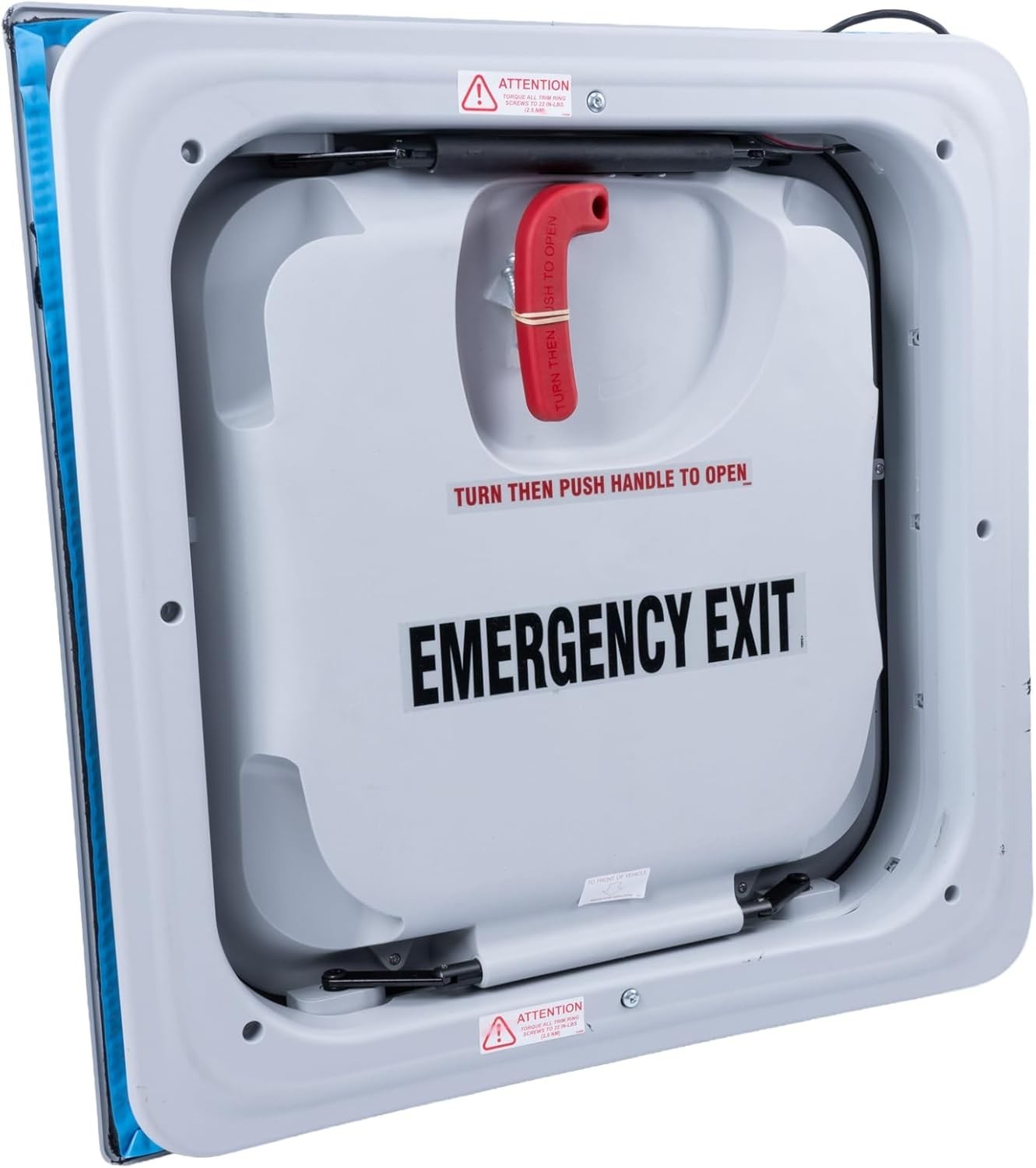 Safe Fleet SMI H1976-009-1C1-0H Advantage Roof Hatch White 24x24 Alarm Switch