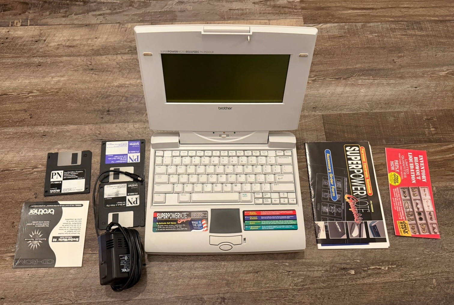 Vintage Brother Super PowerNote Graphic Laptop PN 9000GR