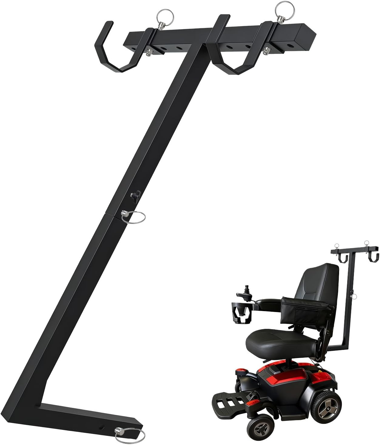 Universal Walker Holder for Mobility Scooters, Compatible with Pride Mobility &