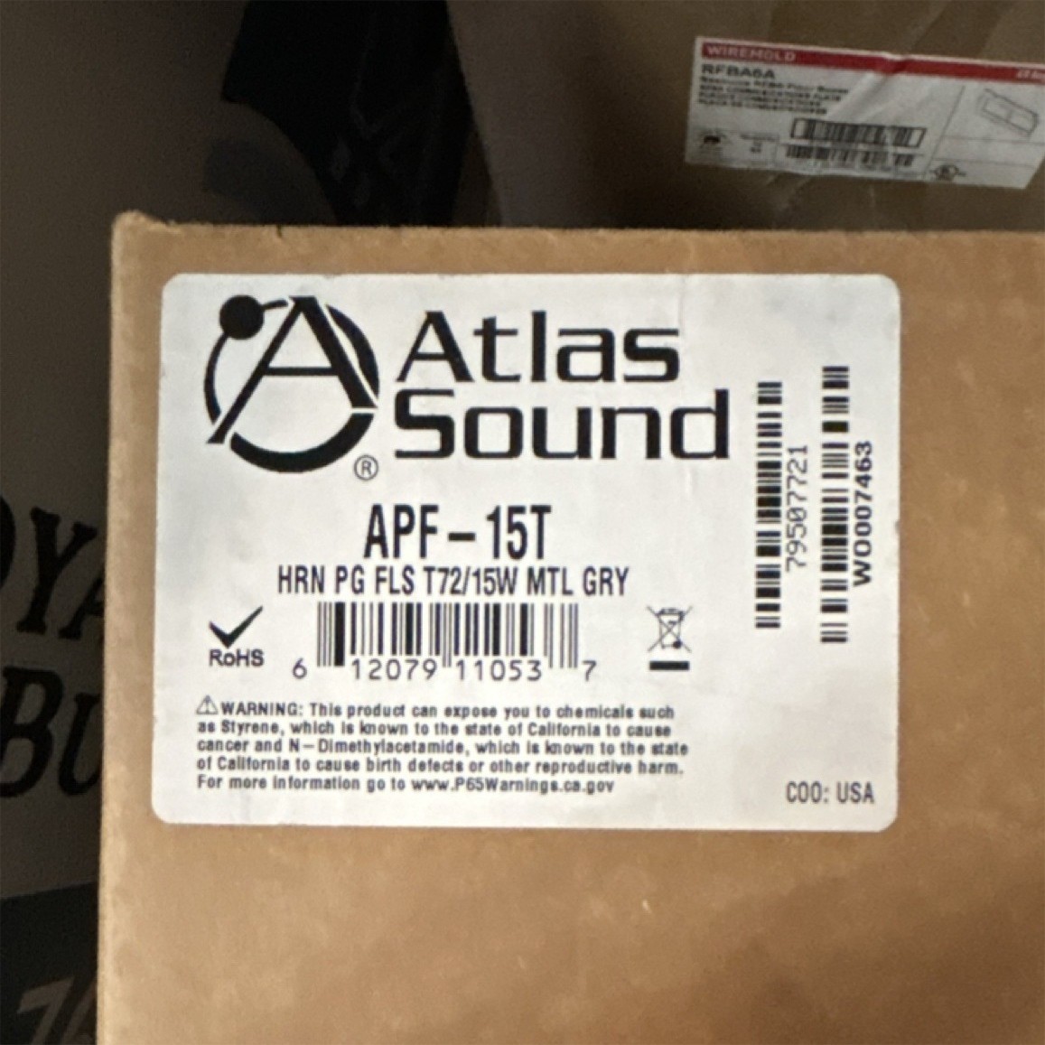 Atlas Sound APF-15T Horn Speaker Siren Alarm Metal Gray for Sirens & Alarms