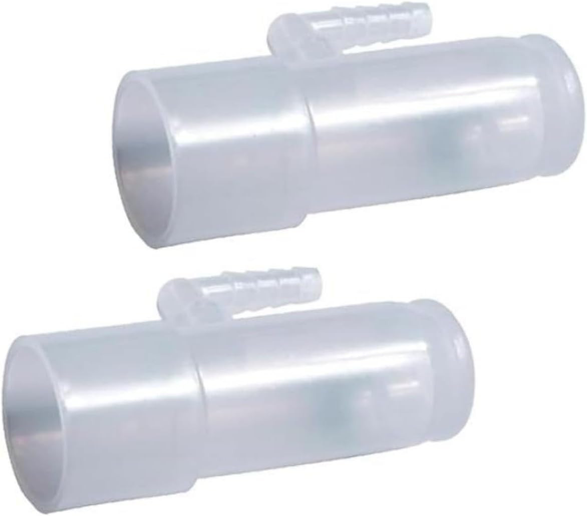 Oxygen Enrichment Adapter, Oxygen Connector. CPAP Tube Adapter- 2Pk