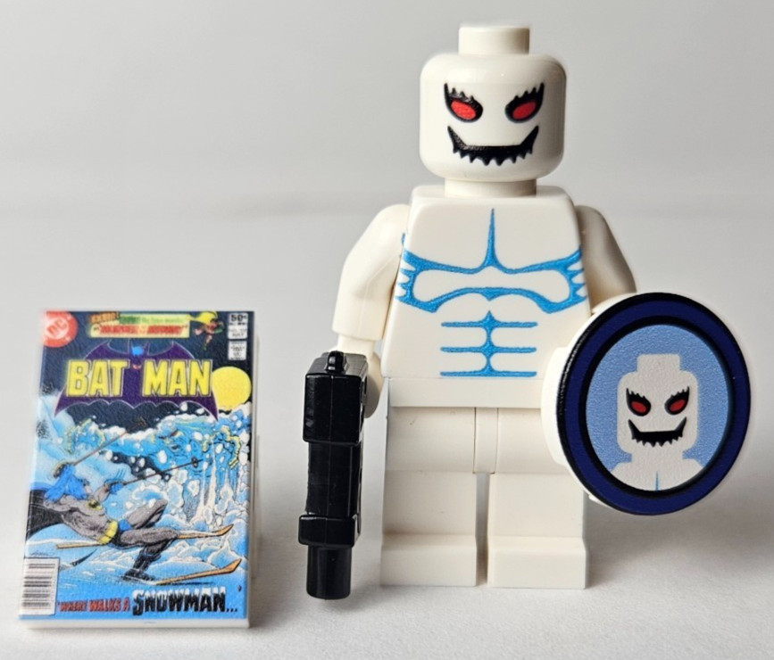 Custom The Yeti Minifigure (UV) Printed On Genuine LEGO Pieces