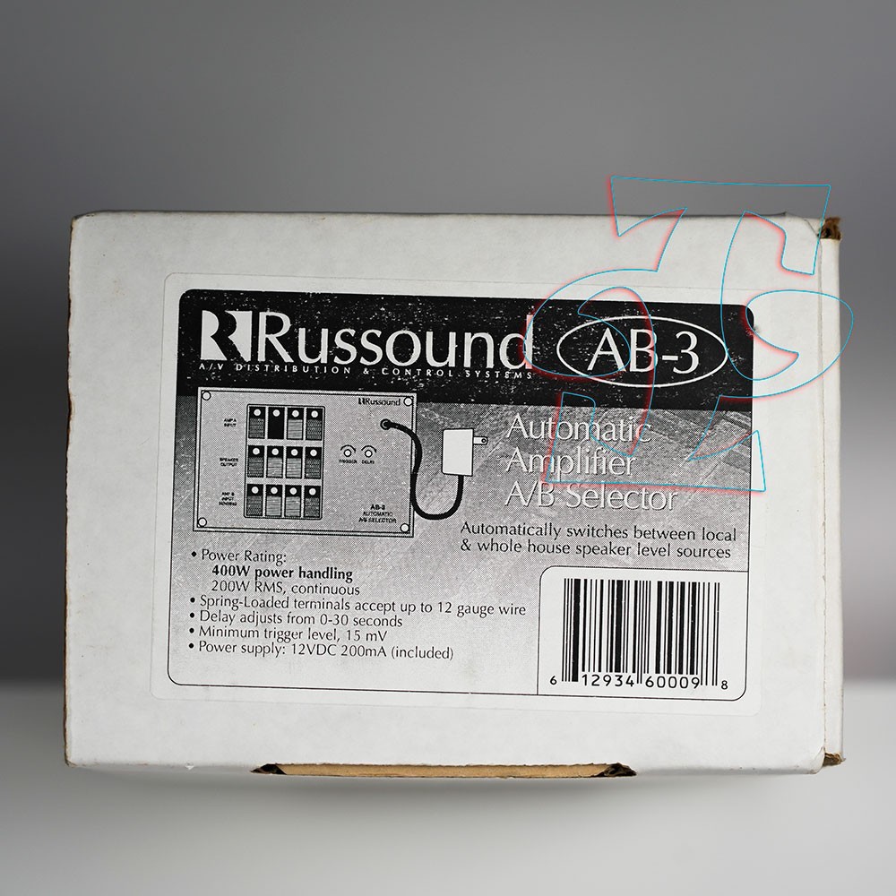 Russound AB-3 Automatic Amplifier A B Speaker Selector 400W 12VDC NOS