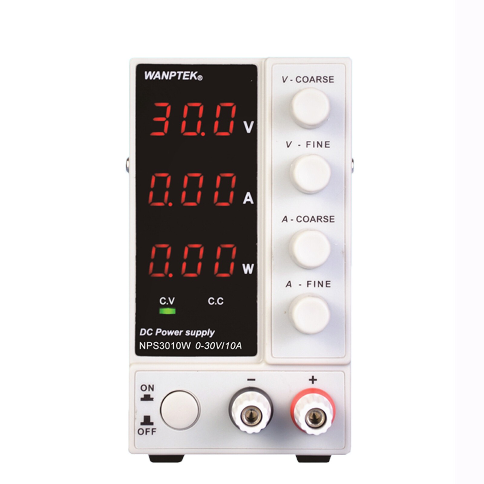 30V 10A Adjustable Lab DC Power Supply Variable Regulated Benchtop Power Source