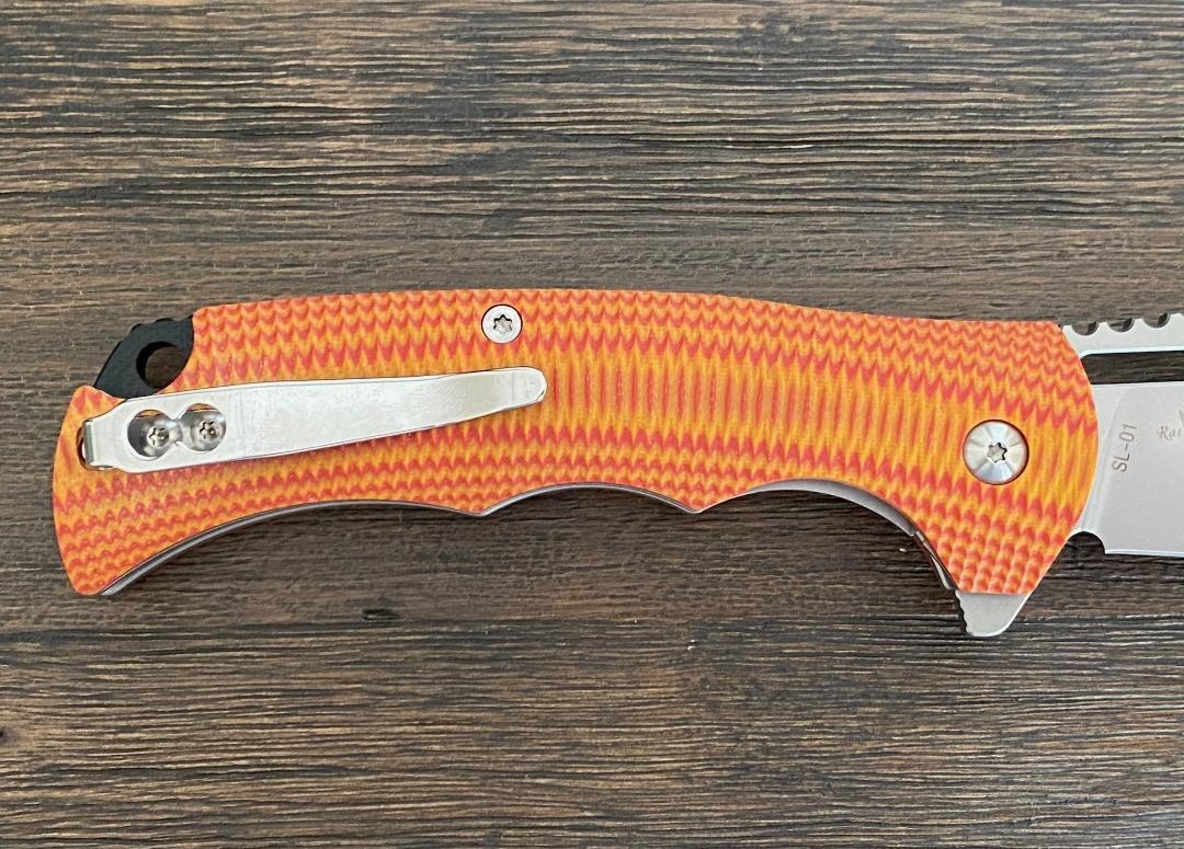 SixLeaf SL-01-Orange VG-10 Blade Aggressive G10 Handle Tool Knife EDC