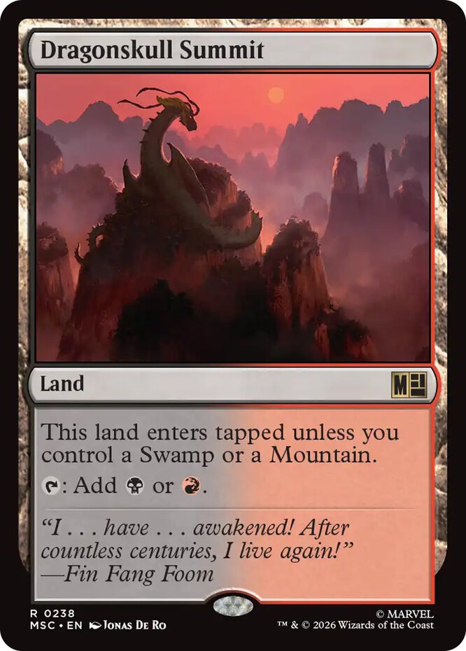 x1 Dragonskull Summit R MTG Commander: Marvel Super Heroes M/NM, English