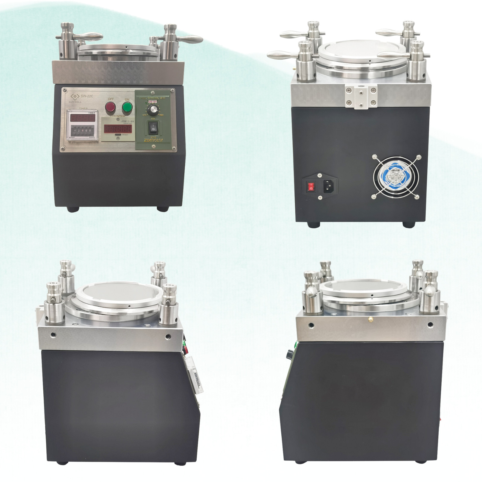 110V 90W Four Angle Pressurized Optical Fiber Grinder Polisher