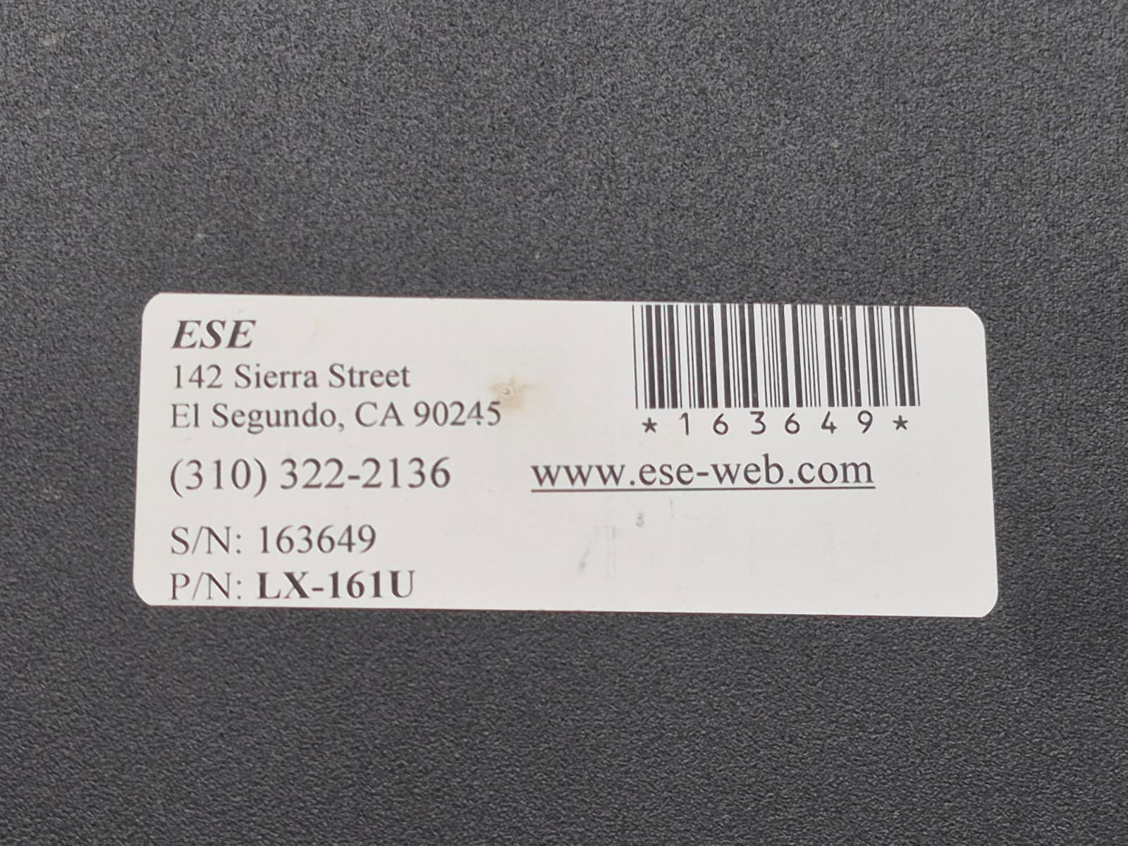ESE LX-161U Timecode Reader/Display