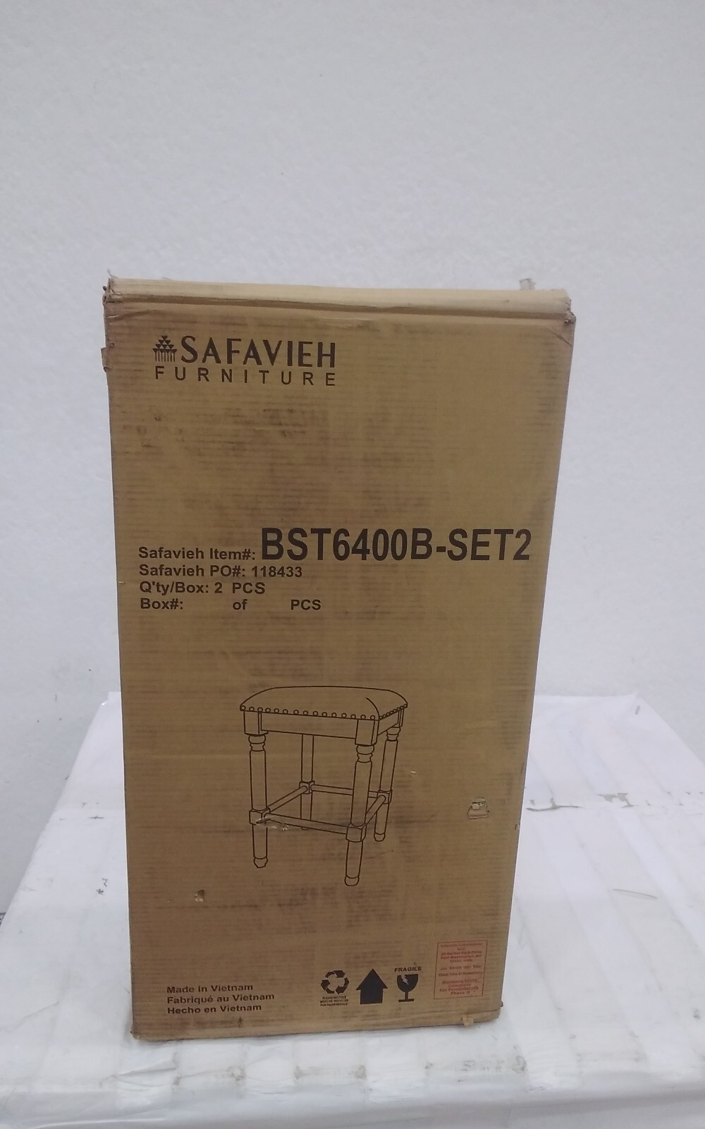 Safavieh PRESTON BAR STOOL, Reduced Price 2172709266 BST6400B-SET2