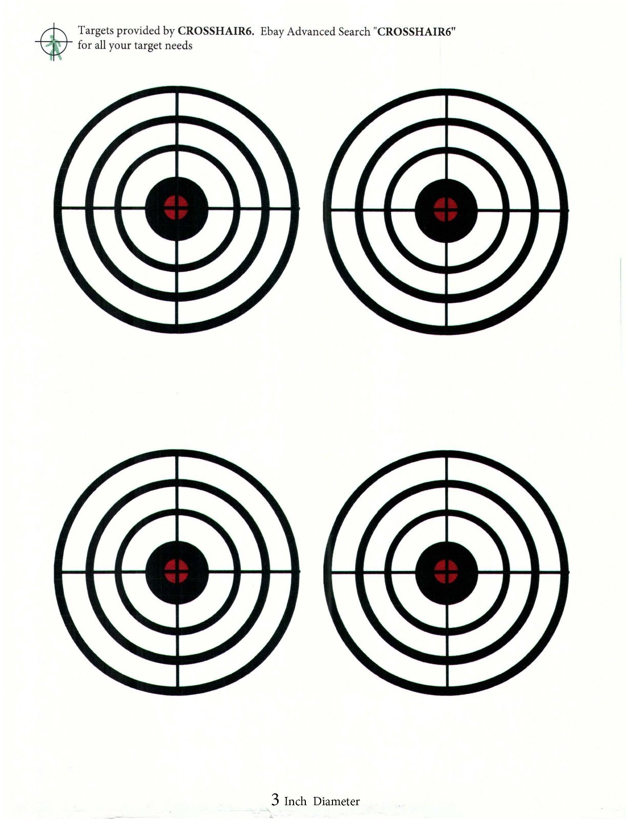 BOX of 20 - 25 Meter Red Colored Bulls-eye