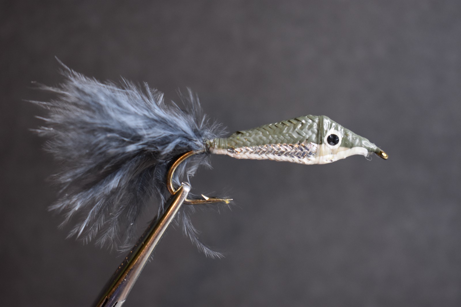Gray & Silver  (cos) EPOXY MINNOW Nymph Fishing Flies 1 Fly, U Choose