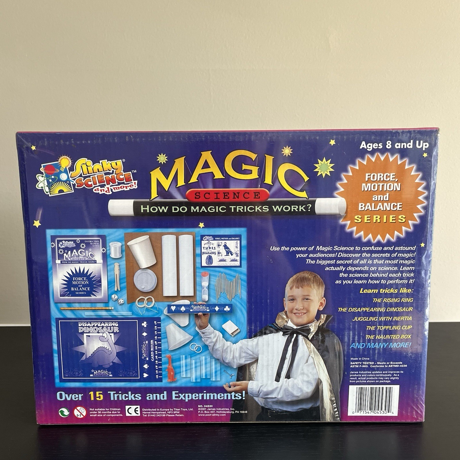 Slinky Science Magic Tricks Force Motion Balance Experiments 8+ Years RARE
