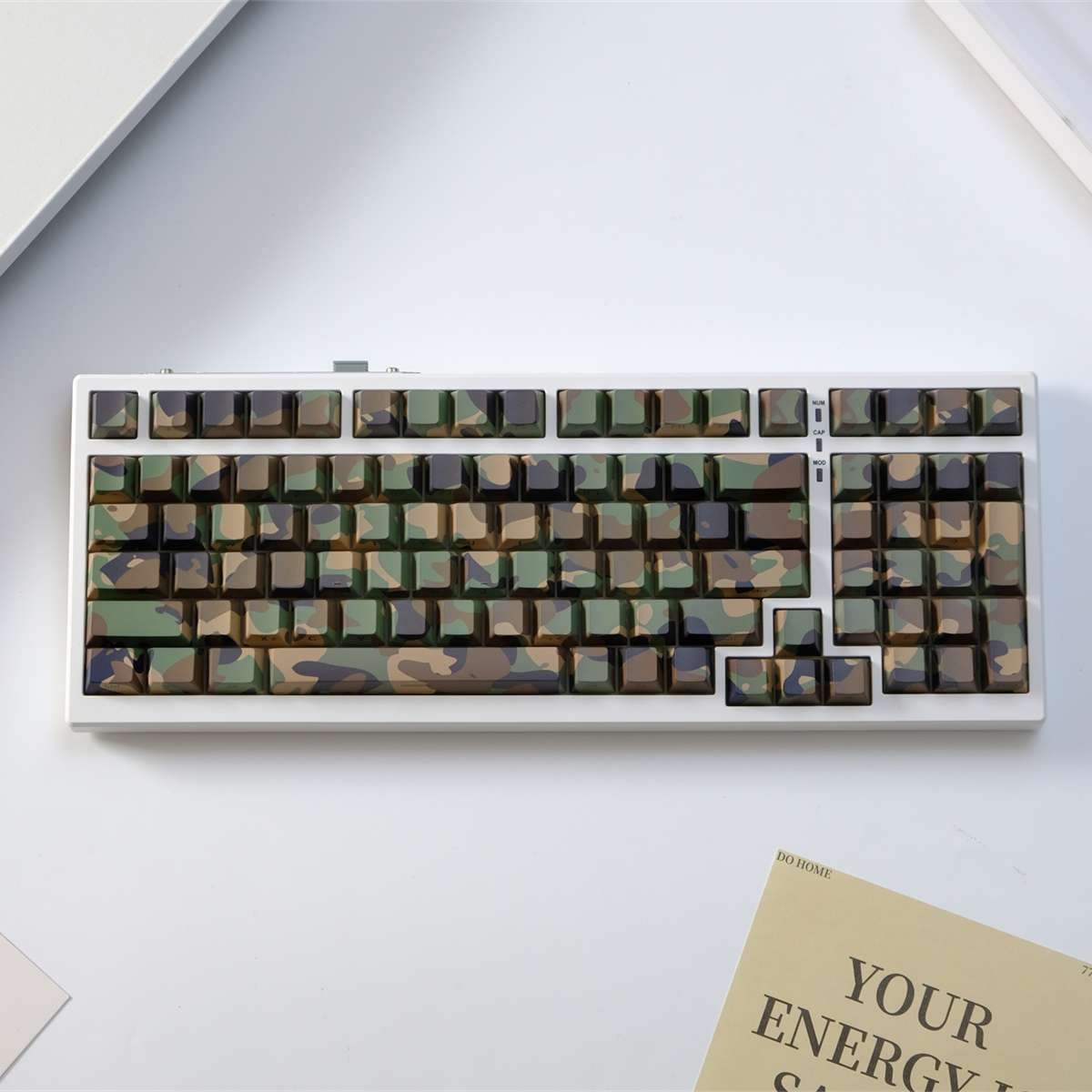 Camouflage Keycaps Cherry Profile Side Print Double shot PBT Keycap Set