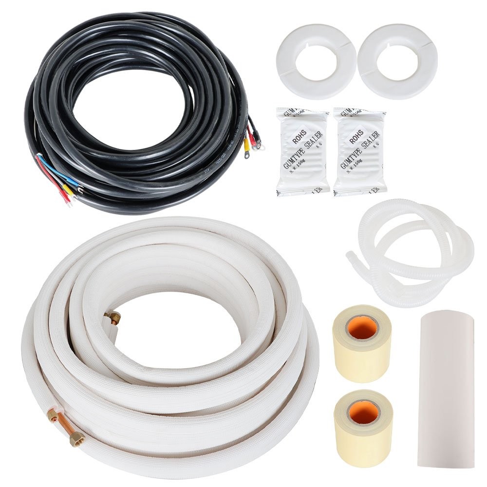 1/4 Inch - 1/2 Inch Dia. 50 Feet Install Kit For Mini Split Heat Pump Systems