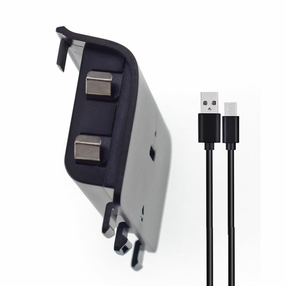2X 2400mAh Rechargeable Battery Pack + Charging Cable For Microsoft Xbox One