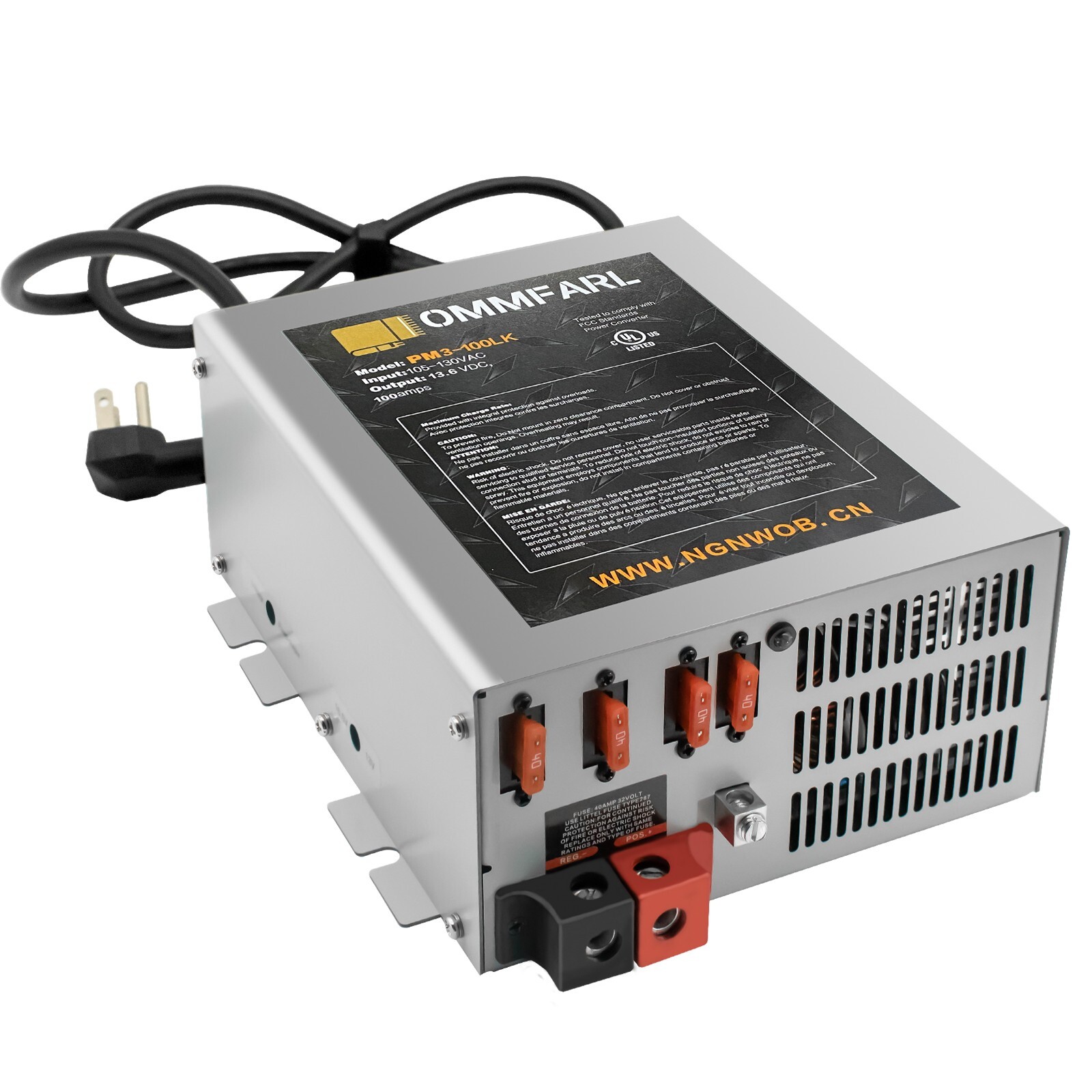 PM3-100LK 100AMP Power Supply AC to DC Power Converter RV Battery Charger