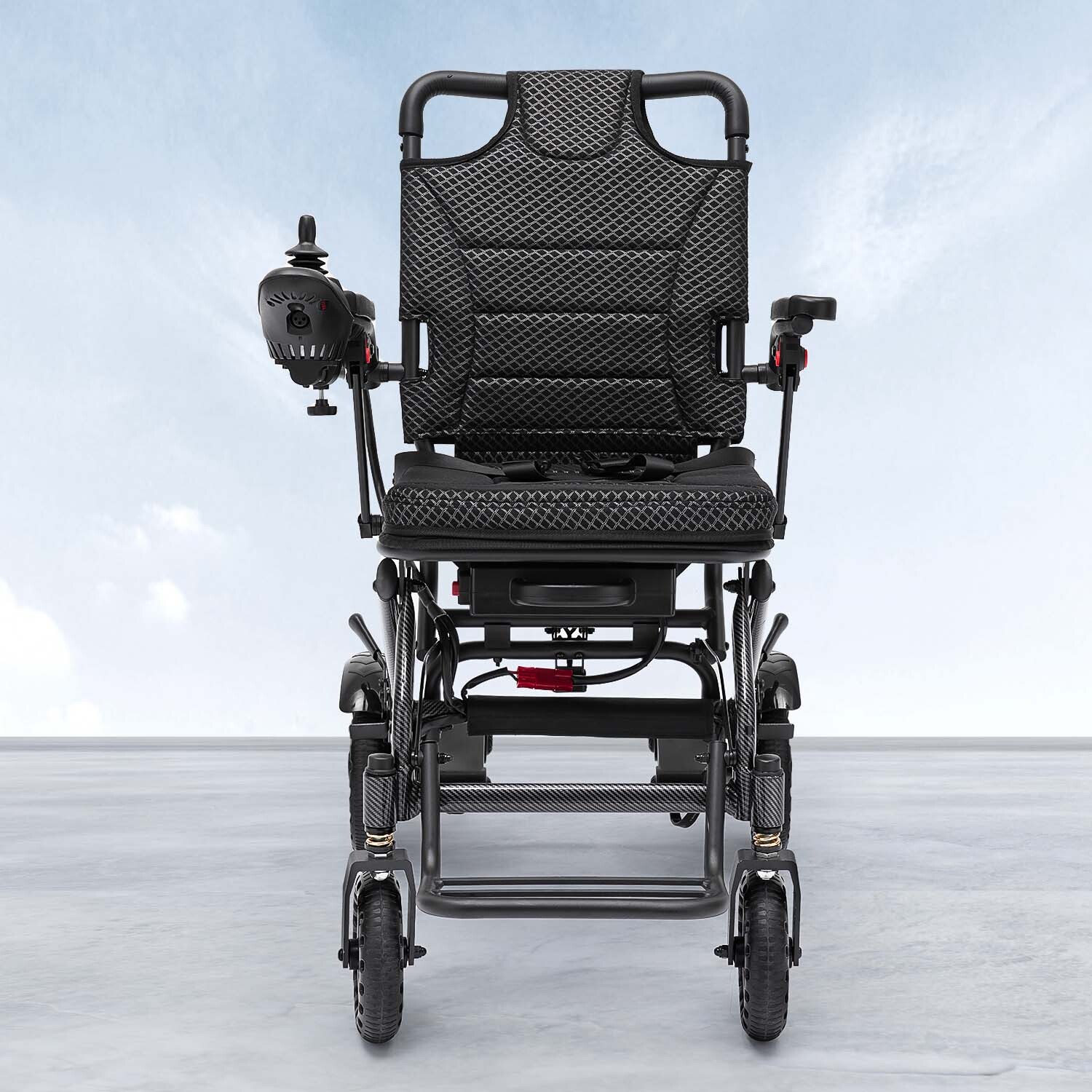 Lightweight 38Lb Foldable Electric Wheelchair Intelligent 300Lb All Terrain FDA